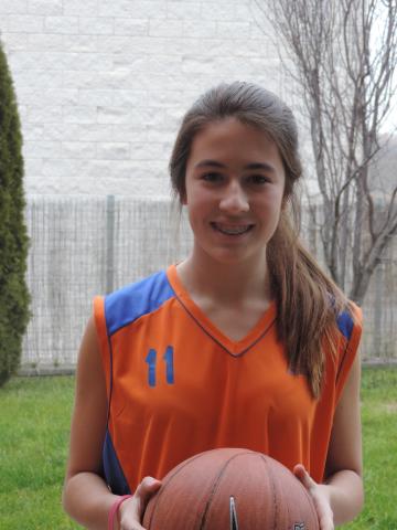 Carla Segura jugadora cadet del Club Bàsquet Bellpuig entrevistada a Diari Segre