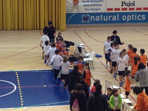 Trobada d'escoles a Mollerussa. Club Bàsquet Bellpuig